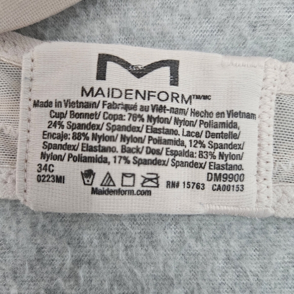 Maidenform Women's Love the Lift Push-Up & In Satin Demi Bra DM9900 Size 34C - Picture 3 of 6